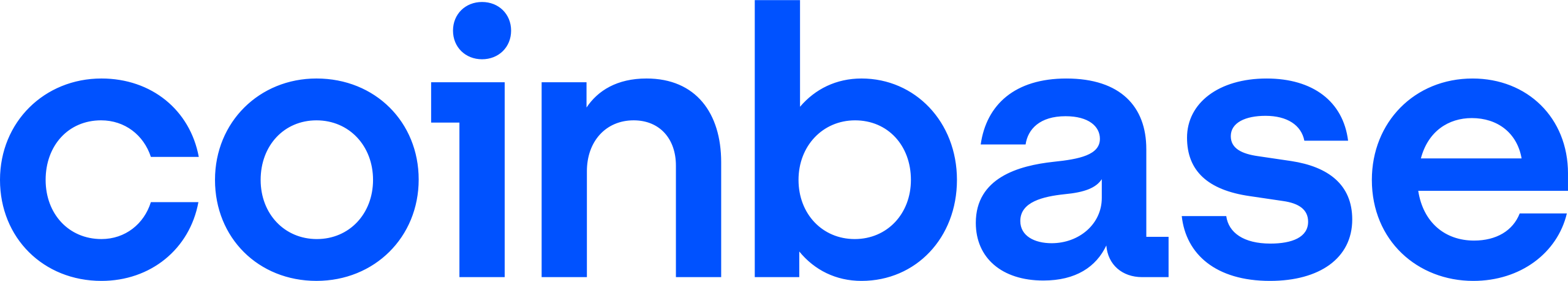 Coinbase logo in blue