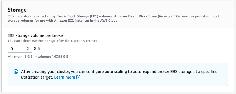 cluster configuration storage