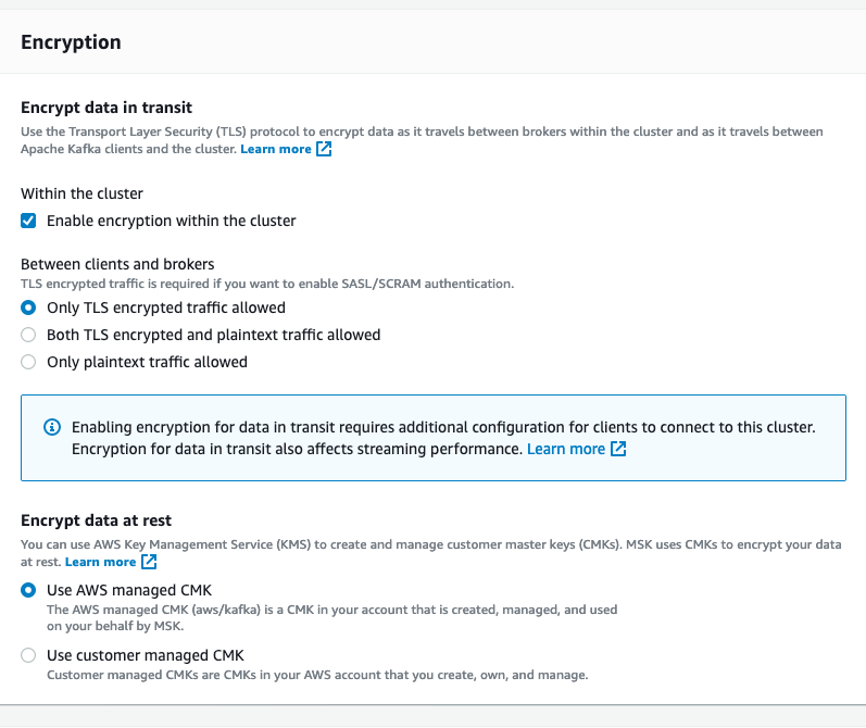 cluster configuration encryption