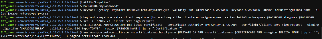 import cert to keystore