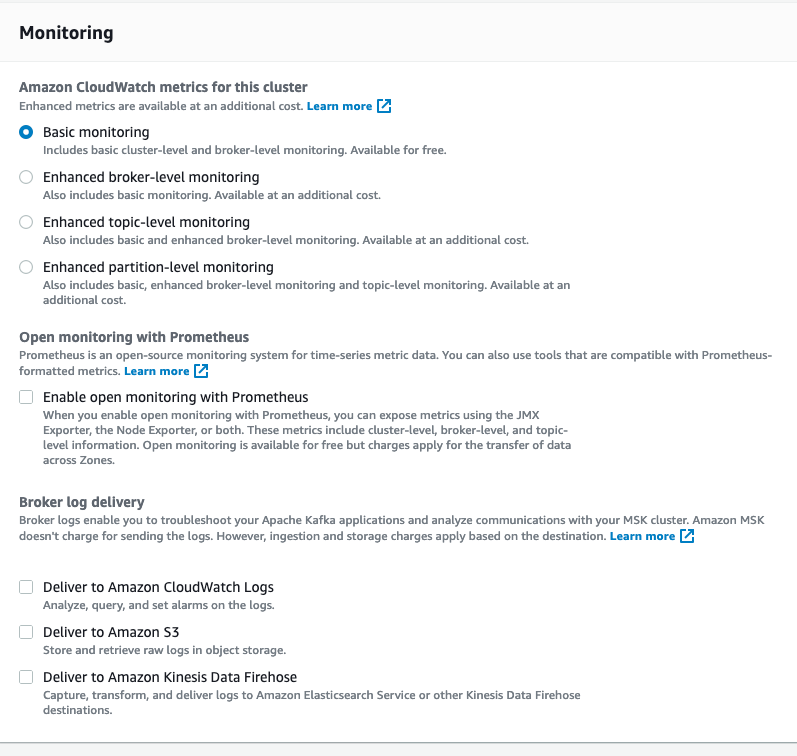 cluster configuration monitoring