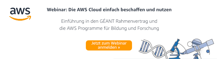 Einführung in den GÉANT Rahmenvertrag & die AWS Programme für Bildung und Forschung