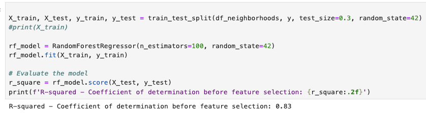 Identify important features