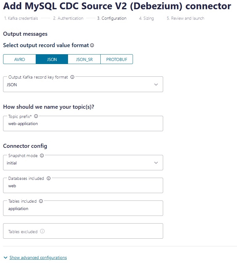 Add MySQL CDC Source V2 connector Configuration