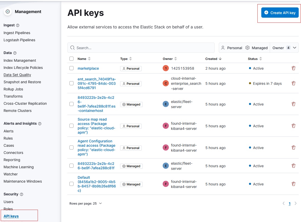 Create API Key