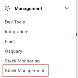 Elastic Cloud: Stack Management