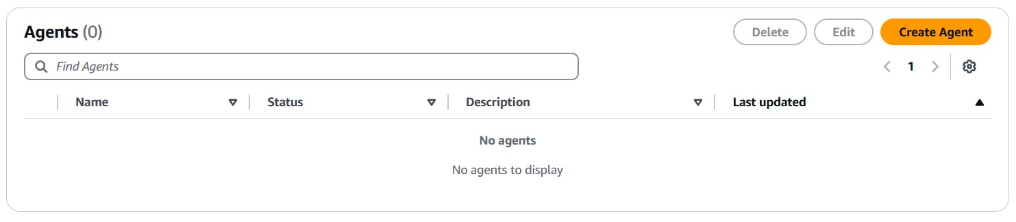 Configuring Amazon Bedrock Agents Create Agent