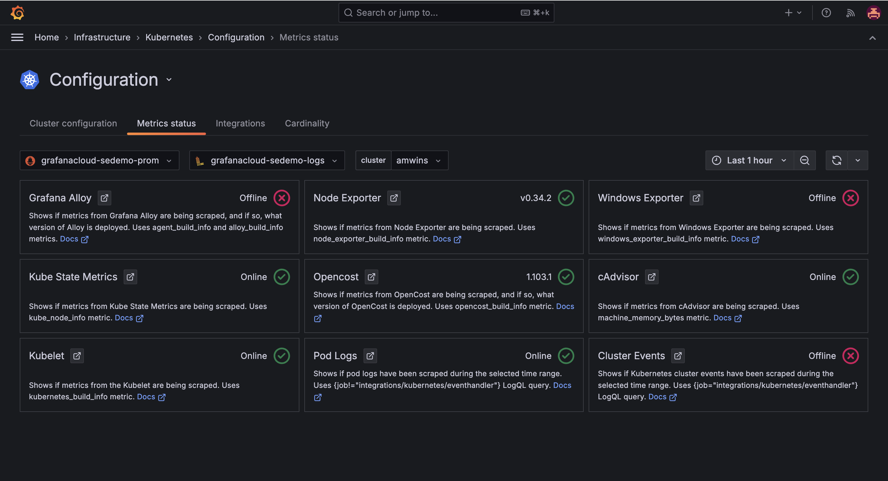 Grafana - Kubernetes Monitoring Configuration