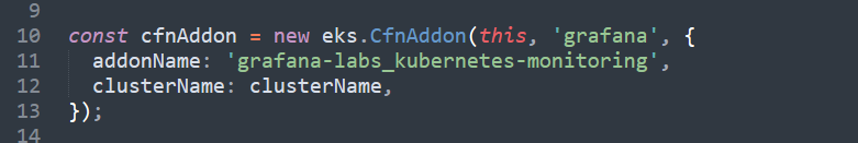 Code - Grafana Cloud Kubernetes Monitoring add-on