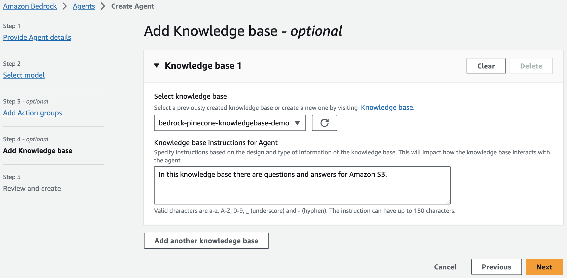 Add Knowledge base