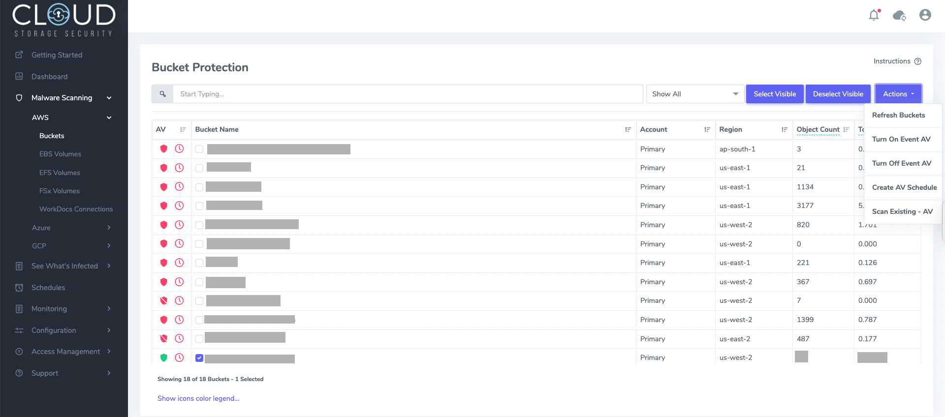 Cloud Storage Security Bucket Protection