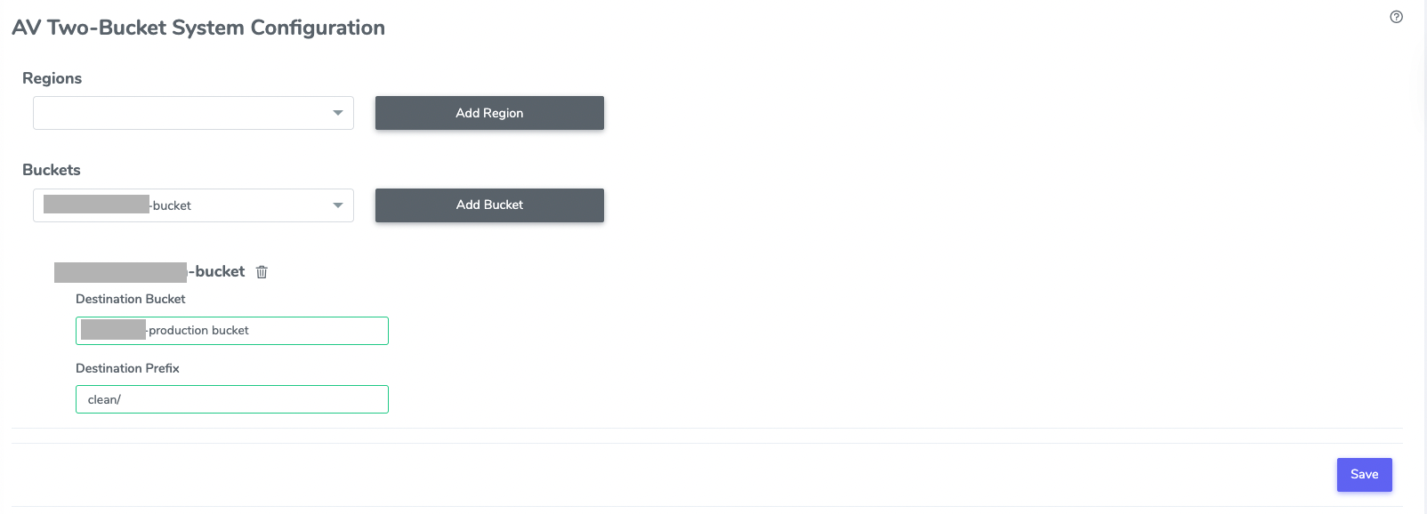 Antivirus for S3 AV Two-Bucket System Configuration