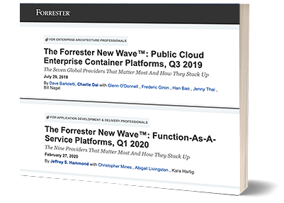 Forrester New Wave™ reports on FaaS and Enterprise Container Platforms