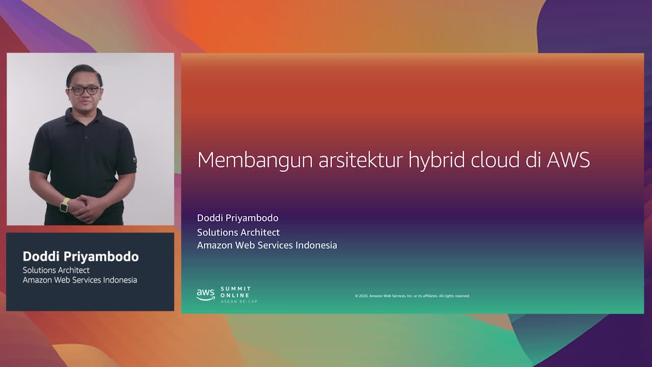 Membangun arsitektur hybrid cloud di AWS (Tingkat 300 - Lanjutan)