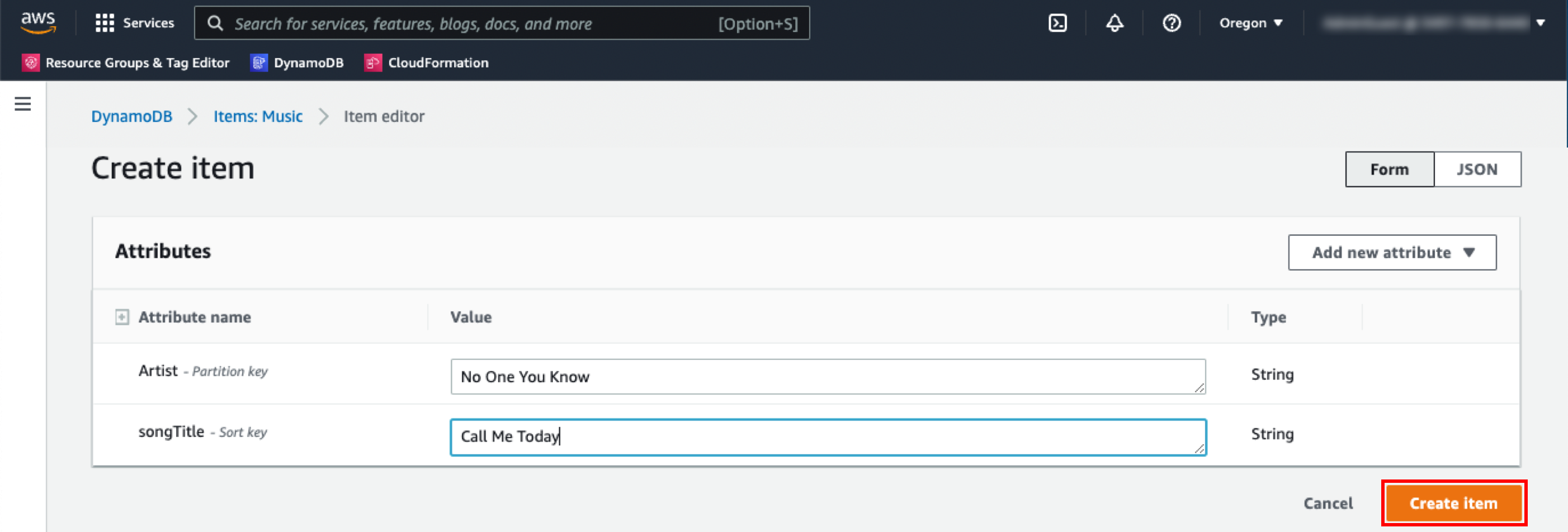 Data entry window