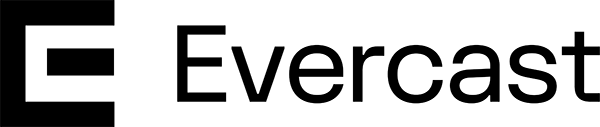 Evercast logo in black text on a transparent background.