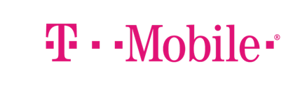 T-Mobile logo in pink text with dots on either side of "Mobile."