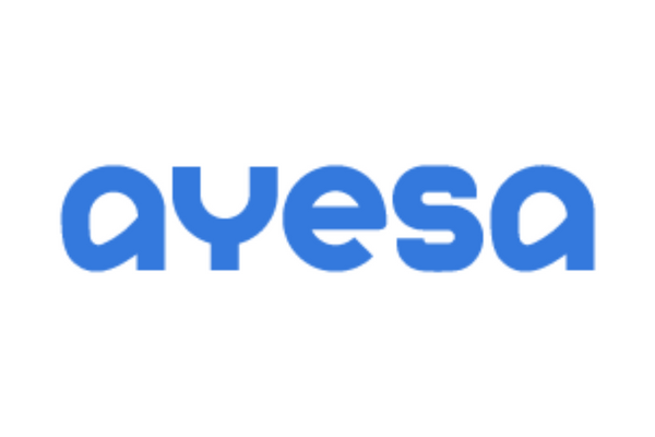 Ayesa logo in blue text on a white background.