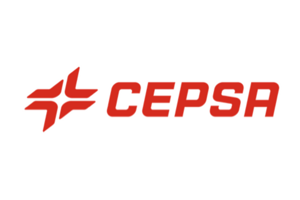 The Cepsa company logo featuring a red geometric symbol and the word 'CEPSA' in bold red text on a white background.