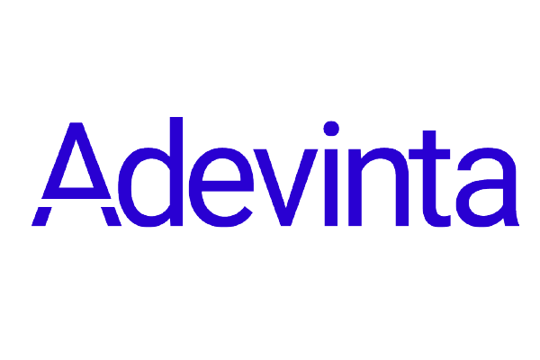 Adevinta logo with blue text on a white background.