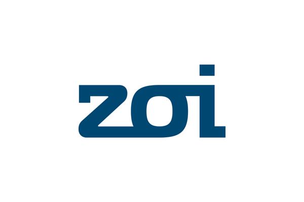 The ZOI logo in blue on a white background.