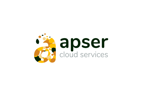 Logo image for Apser Cloud Services, featuring a stylized 'a' with green, yellow, and orange accents, and the text 'apser cloud services' on a white background.