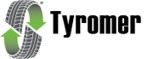"Tyromer logo featuring a tire with green arrows forming a circular motion."