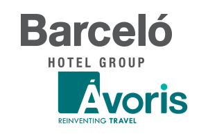 Logo featuring Barceló Hotel Group and Ávoris, representing their partnership in the travel and hospitality industry.