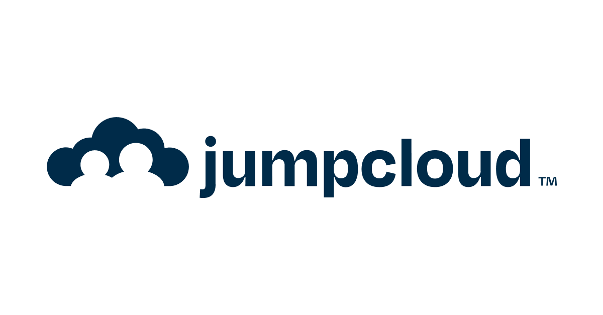 JumpCloud logo featuring a cloud and people icon next to the brand name 'jumpcloud' in dark blue text on a white background.