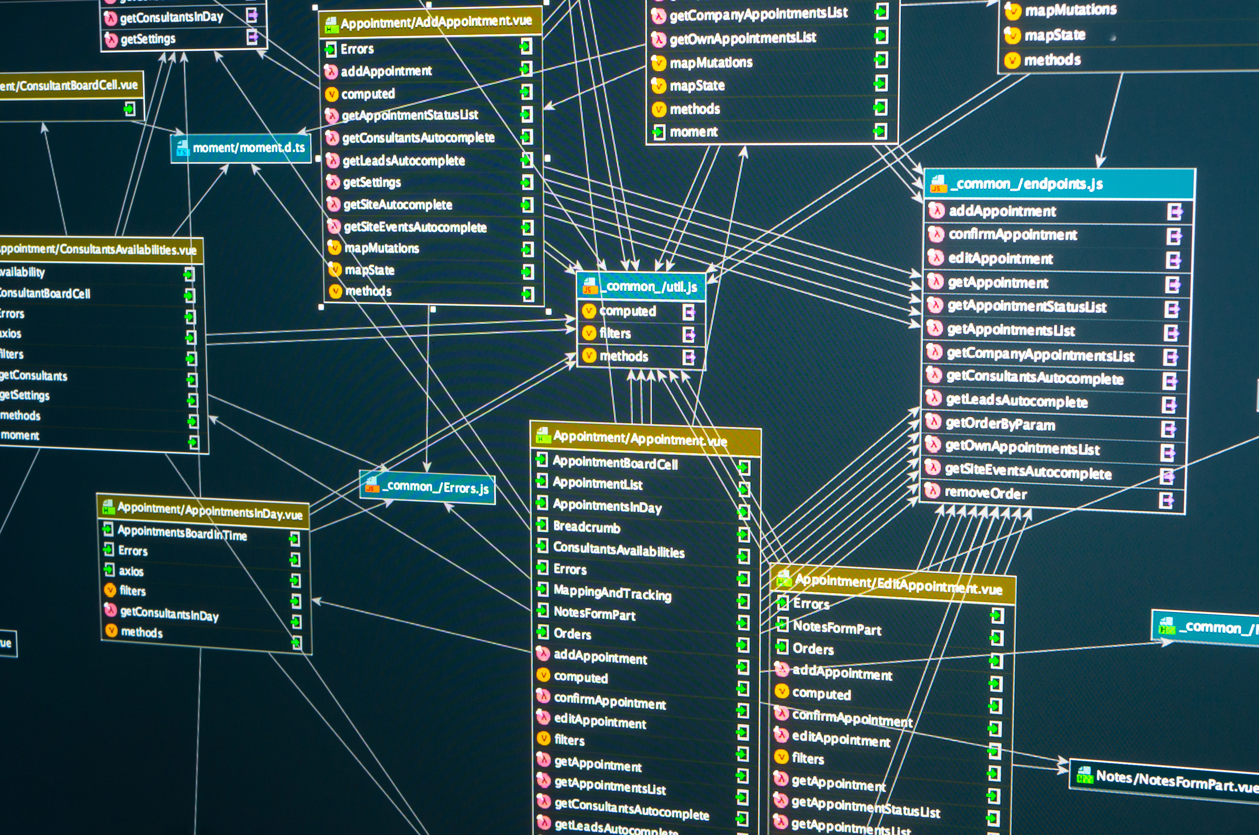 Relationships between tables in mysql database on server side
