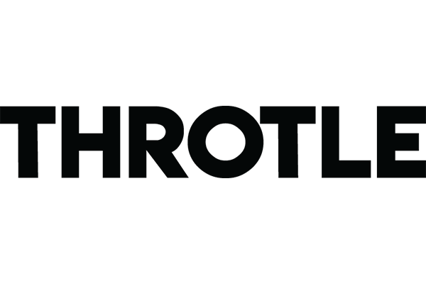Throtle company logo in black text on a white background, 2020 version.