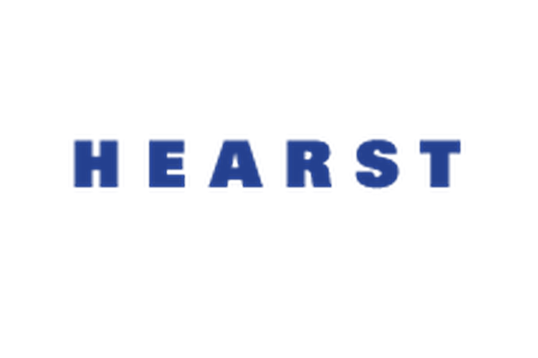 The word "HEARST" in bold, blue capital letters on a white background.