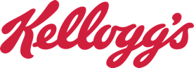 "Kellogg's logo in red cursive lettering."