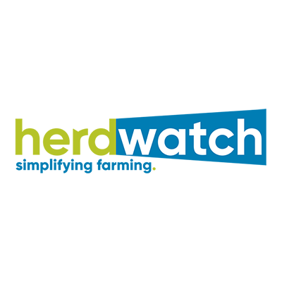 Herdwatch logo with the tagline 'simplifying farming' displayed in blue and green text on a white background.