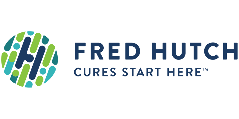 Logo of the Fred Hutchinson Cancer Research Center featuring a stylized 'H' in blue and green with the center's name in blue text.