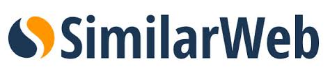 Horizontal logo of Similarweb with stylized 'S' graphic and company name in blue text.