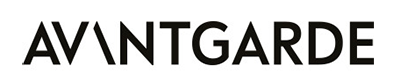 The AVANTGARDE company logo in black text on a white background.