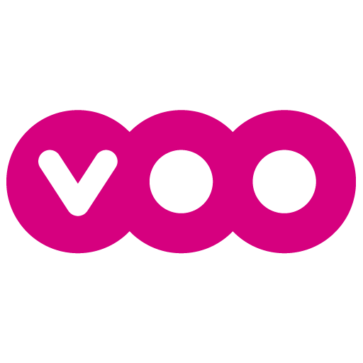 The logo of VOO, featuring bold magenta text in a stylized font on a white background.