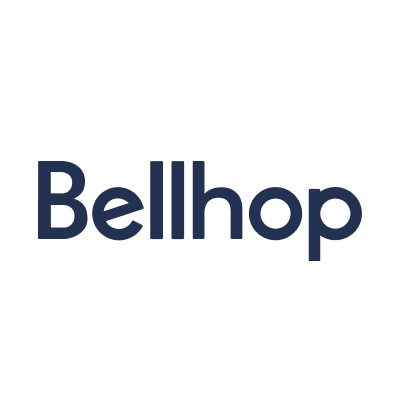 Bellhop logo with blue text on a white background