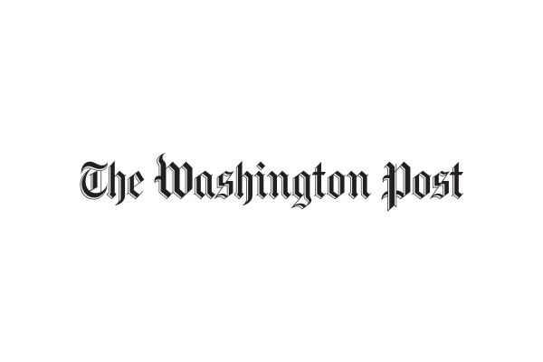 The Washington Post logo in black gothic-style text on a transparent background.