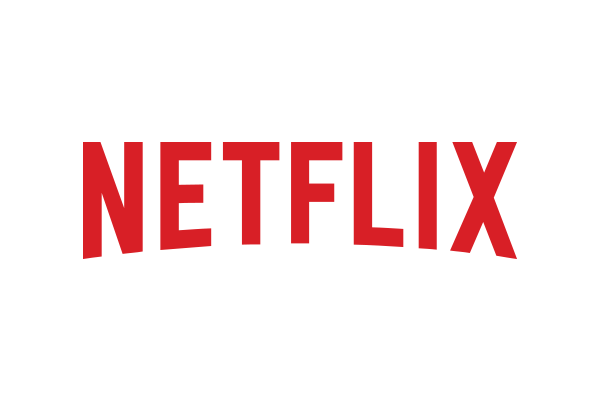 The Netflix logo in red text on a white background.