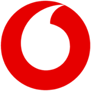 A red circular logo with a distinctive curved opening at the top, often associated with telecommunications branding.