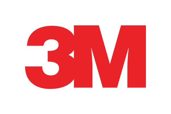 The 3M company logo in red on a white background, used for an AWS solution case study.