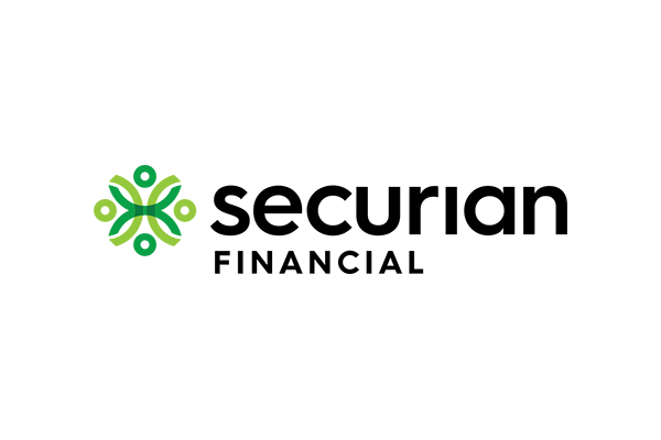 Centene Corporation logo in black text with a green abstract flower-like emblem on the left.