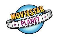 The MovieStarPlanet logo featuring a blue globe with a filmstrip and the text 'MovieStar Planet' across it.