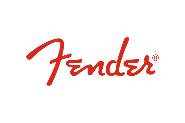 The official Fender logo in red script on a transparent background.