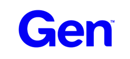 Logo of Gen featuring the word 'Gen' in bold blue letters on a white background.