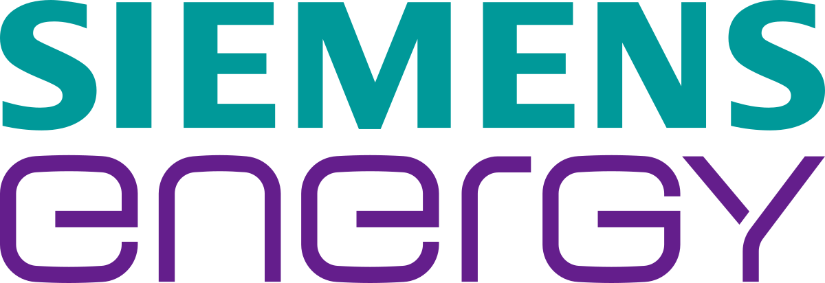 The logo of Siemens Energy featuring the company name in stylized turquoise and purple text.