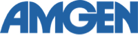 The Amgen company logo in blue, displayed at a size of 200 by 52 pixels.