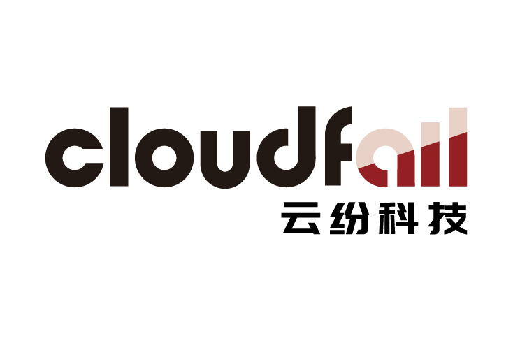The logo for Cloudfall (云纷科技), displaying the company name in English and Chinese with a stylized design.